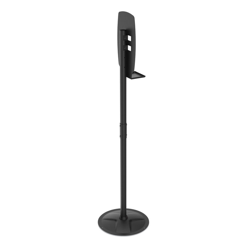 Kantek Floor Stand for Sanitizer Dispensers, Height Adjustable from 50" to 60", Black