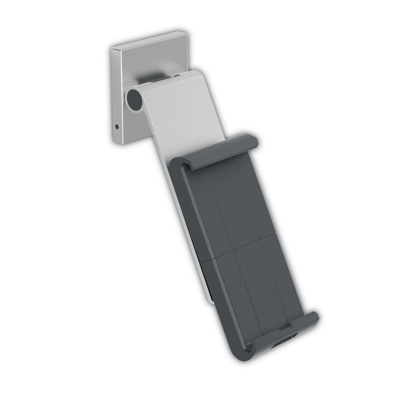 Durable Mountable Tablet Holder, Silver/Charcoal Gray