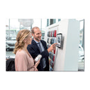 Durable Wall-Mounted Tablet Holder, Silver/Charcoal Gray