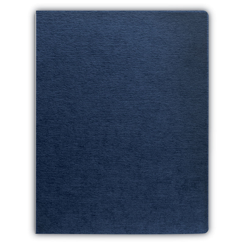 Fellowes Expressions Linen Texture Presentation Covers for Binding Systems, Navy, 11.25 x 8.75, Unpunched, 200/Pack