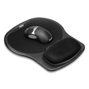 Fellowes Easy Glide Gel Mouse Pad with Wrist Rest, 10 x 12, Black