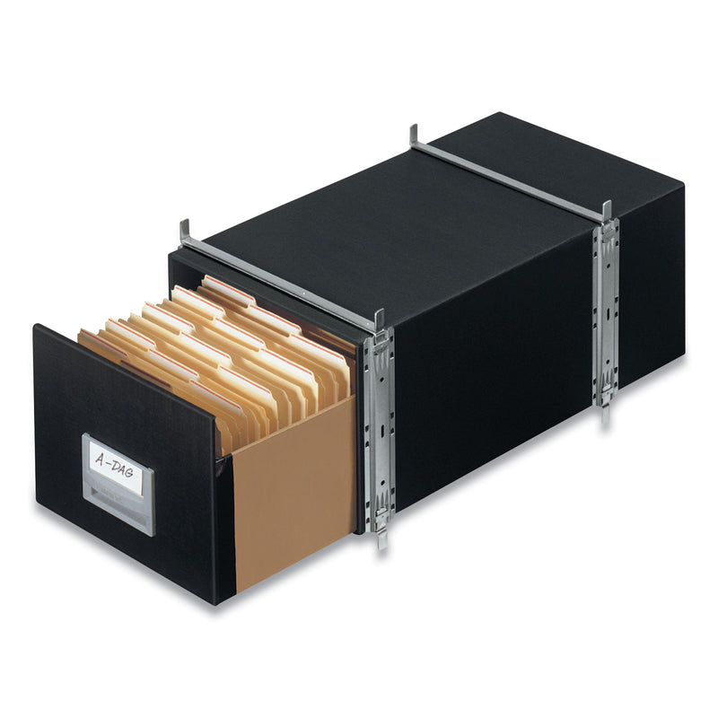 Bankers Box STAXONSTEEL Maximum Space-Saving Storage Drawers, Legal Files, 17" x 25.5" x 11.13", Black, 6/Carton