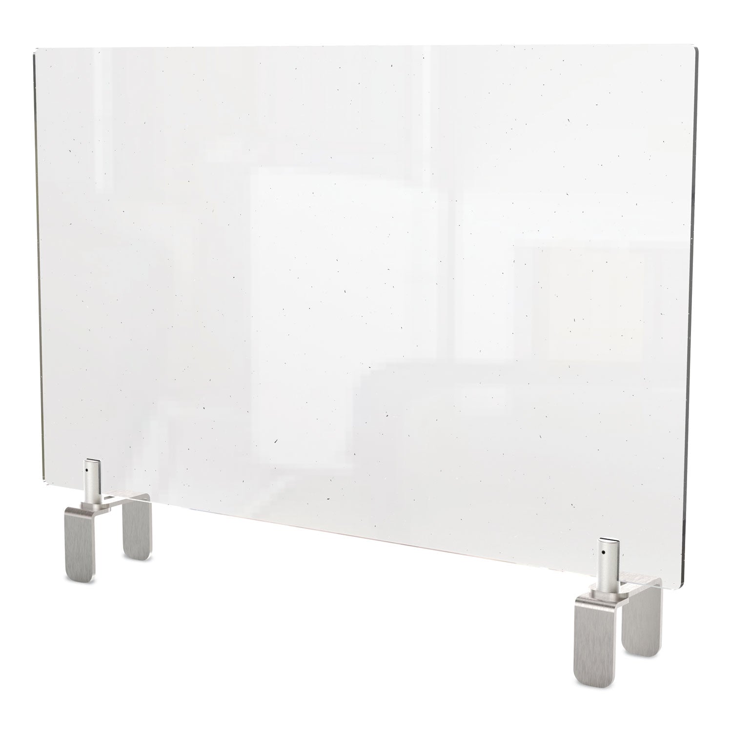 Clear Partition Extender with Attached Clamp, 36 x 3.88 x 24 ...