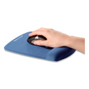 Fellowes PlushTouch Mouse Pad with Wrist Rest, 7.25 x 9.37, Blue