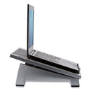 Fellowes Office Suites Laptop Riser, 15.13" x 11.38" x 4.5" to 6.5", Black/Silver, Supports 10 lbs