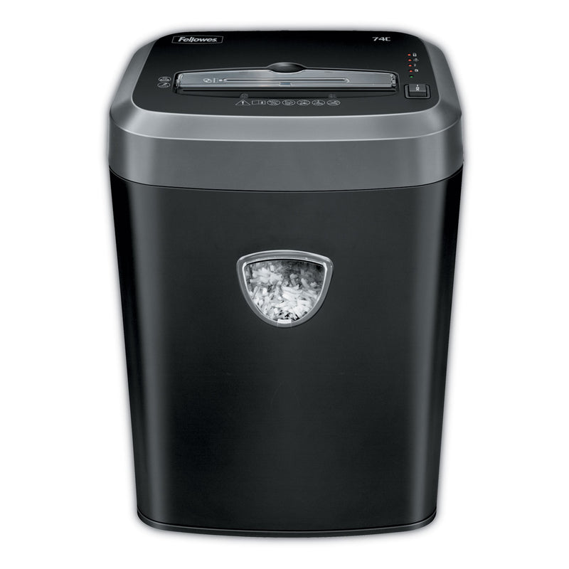 Fellowes Powershred 74C Cross-Cut Shredder, 14 Manual Sheet Capacity