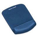 Fellowes PlushTouch Mouse Pad with Wrist Rest, 7.25 x 9.37, Blue