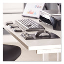 Fellowes Gel Wrist Support with Attached Mouse Pad, 8.25 x 9.87, Black