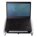 Fellowes Office Suites Laptop Riser, 15.13" x 11.38" x 4.5" to 6.5", Black/Silver, Supports 10 lbs