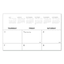 Universal Desk Pad Calendar, 22 x 17, White/Black Sheets, Black Binding, Clear Corners, 12-Month (Jan to Dec): 2023