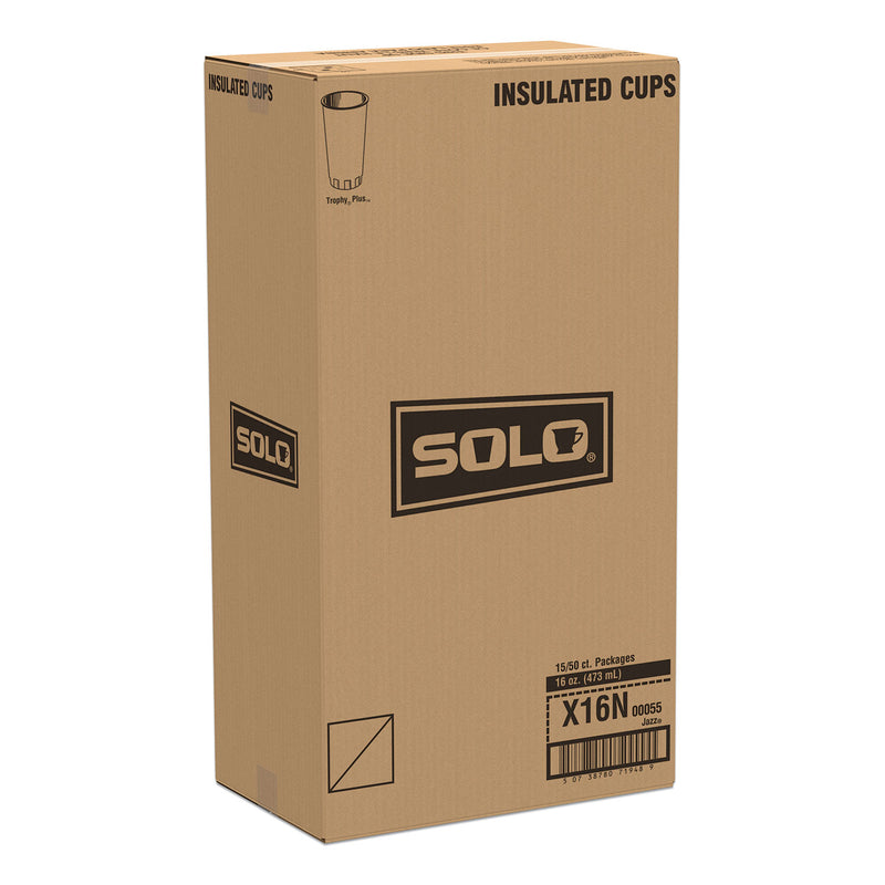 Dart Jazz Trophy Plus Dual Temperature Insulated Cups, 16 oz, 750/Carton