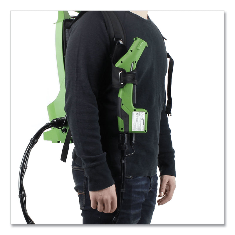 Victory Professional Cordless Electrostatic Backpack Sprayer, 2.25 gal, 0.65" x 48" Hose, Green/Translucent White/Black
