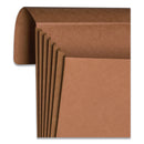 Smead Extra-Wide Expanding Wallets with Elastic Cord, 5.25" Expansion, 1 Section, Elastic Cord Closure, Letter Size, Redrope