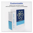 Avery Durable View Binder with DuraHinge and EZD Rings, 3 Rings, 5" Capacity, 11 x 8.5, White, (9901)