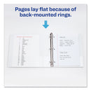 Avery Durable View Binder with DuraHinge and Slant Rings, 3 Rings, 0.5" Capacity, 11 x 8.5, White