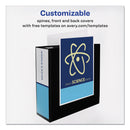 Avery Durable View Binder with DuraHinge and EZD Rings, 3 Rings, 4" Capacity, 11 x 8.5, Black, (9800)