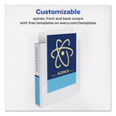 Avery Durable View Binder with DuraHinge and Slant Rings, 3 Rings, 1.5" Capacity, 11 x 8.5, White