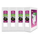 Avery Durable View Binder with DuraHinge and Slant Rings, 3 Rings, 3" Capacity, 11 x 8.5, White, 4/Pack