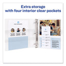 Avery Durable View Binder with DuraHinge and EZD Rings, 3 Rings, 4" Capacity, 11 x 8.5, Black, (9800)