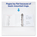 Avery Durable View Binder with DuraHinge and Slant Rings, 3 Rings, 3" Capacity, 11 x 8.5, White, 4/Pack