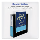 Avery Durable View Binder with DuraHinge and Slant Rings, 3 Rings, 3" Capacity, 11 x 8.5, Black