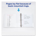 Avery Durable View Binder with DuraHinge and Slant Rings, 3 Rings, 1.5" Capacity, 11 x 8.5, White