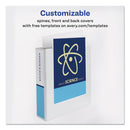 Avery Durable View Binder with DuraHinge and Slant Rings, 3 Rings, 2" Capacity, 11 x 8.5, White, 4/Pack