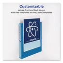 Avery Durable View Binder with DuraHinge and Slant Rings, 3 Rings, 1" Capacity, 11 x 8.5, Aqua