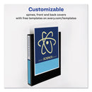 Avery Durable View Binder with DuraHinge and EZD Rings, 3 Rings, 1" Capacity, 11 x 8.5, Black, (9300)