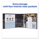 Avery Durable Non-View Binder with DuraHinge and EZD Rings, 3 Rings, 5" Capacity, 11 x 8.5, Black, (7901)