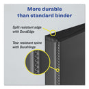 Avery Durable Non-View Binder with DuraHinge and EZD Rings, 3 Rings, 3" Capacity, 11 x 8.5, Black, (8702)
