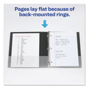 Avery Durable Non-View Binder with DuraHinge and EZD Rings, 3 Rings, 1" Capacity, 11 x 8.5, Black, (8302)