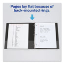 Avery Mini Size Durable Non-View Binder with Round Rings, 3 Rings, 1" Capacity, 8.5 x 5.5, Black