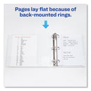 Avery Showcase Economy View Binder with Round Rings, 3 Rings, 1" Capacity, 11 x 8.5, White