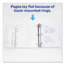 Avery Showcase Economy View Binder with Round Rings, 3 Rings, 0.5" Capacity, 11 x 8.5, White