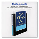 Avery Showcase Economy View Binder with Round Rings, 3 Rings, 1.5" Capacity, 11 x 8.5, Black