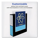 Avery Showcase Economy View Binder with Round Rings, 3 Rings, 3" Capacity, 11 x 8.5, Black