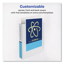 Avery Showcase Economy View Binder with Round Rings, 3 Rings, 1.5" Capacity, 11 x 8.5, White