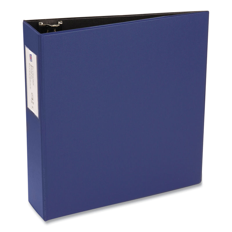 Avery Economy Non-View Binder with Round Rings, 3 Rings, 3" Capacity, 11 x 8.5, Blue, (4600)