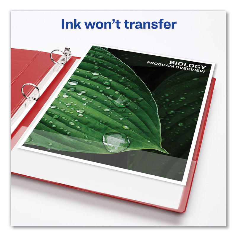 Avery Economy Non-View Binder with Round Rings, 3 Rings, 1" Capacity, 11 x 8.5, Red, (3310)