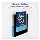 Avery Economy View Binder with Round Rings , 3 Rings, 1.5" Capacity, 11 x 8.5, Black, (5725)
