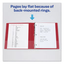 Avery Economy Non-View Binder with Round Rings, 3 Rings, 1" Capacity, 11 x 8.5, Red, (3310)