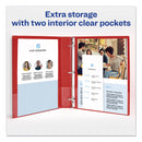 Avery Economy Non-View Binder with Round Rings, 3 Rings, 1" Capacity, 11 x 8.5, Red, (3310)