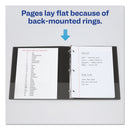 Avery Economy View Binder with Round Rings , 3 Rings, 3" Capacity, 11 x 8.5, Black, (5740)