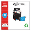 Innovera Remanufactured Cyan High-Yield Ink, Replacement for T220XL (T220XL220), 450 Page-Yield