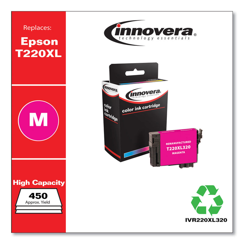 Innovera Remanufactured Magenta High-Yield Ink, Replacement for T220XL (T220XL320), 450 Page-Yield