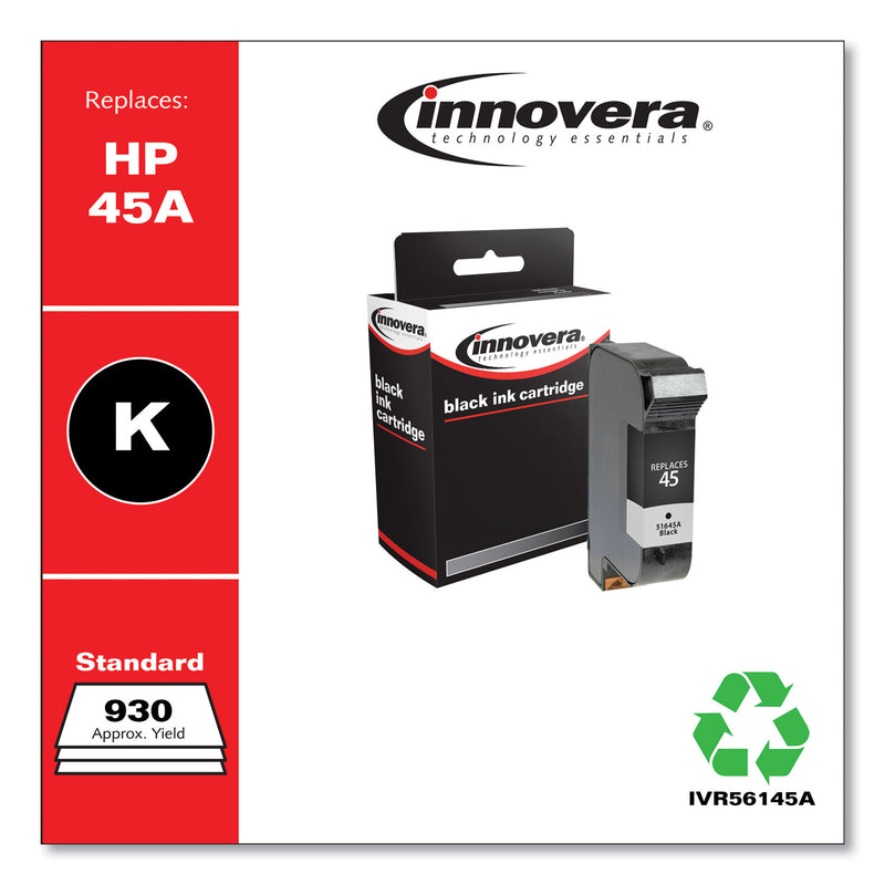 Innovera Compatible Black Ink, Replacement for 45A (51645A), 930 Page-Yield