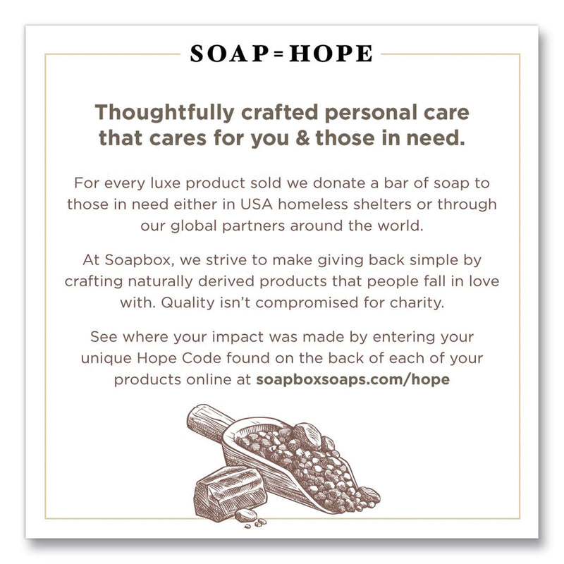 Soapbox Hand Soap, Sea Minerals and Blue Iris, 12 oz Pump Bottle, 12/Carton