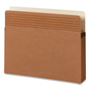 Smead Easy Grip Pockets, 3.5" Expansion, Letter Size, Redrope, 25/Box