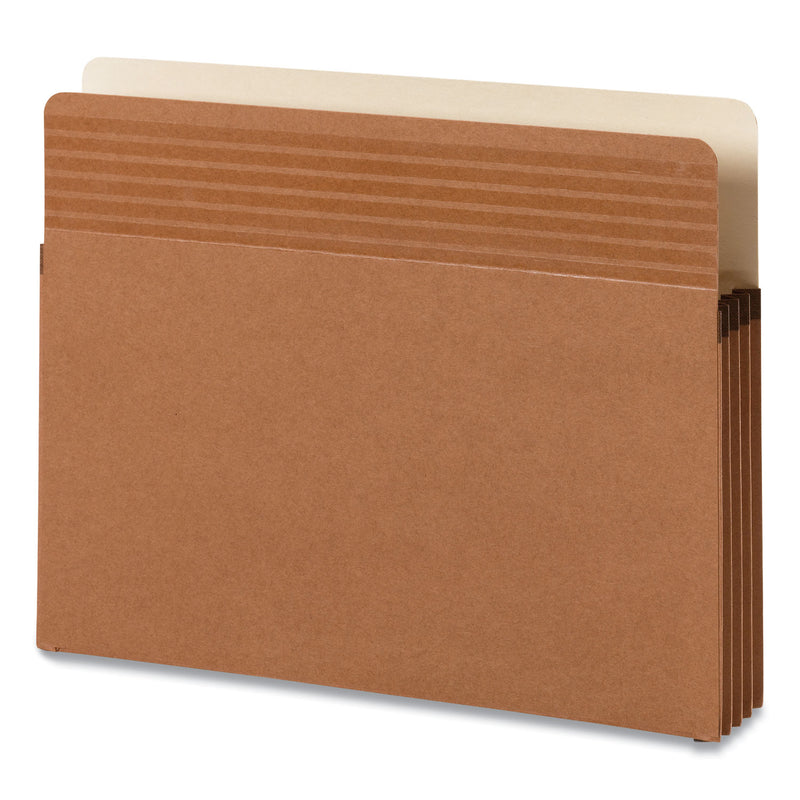 Smead Easy Grip Pockets, 3.5" Expansion, Letter Size, Redrope, 25/Box